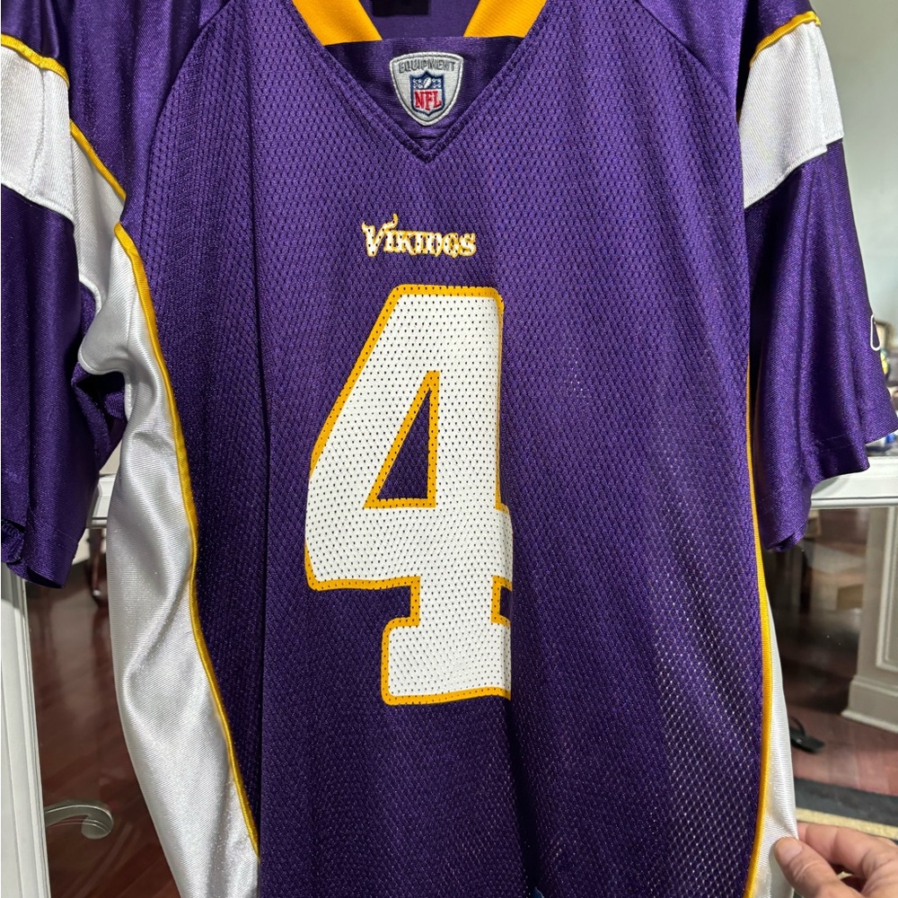 Brett Favre Minnesota Vikings NFL football reebok jersey,men’s size medium - Picture 3 of 7